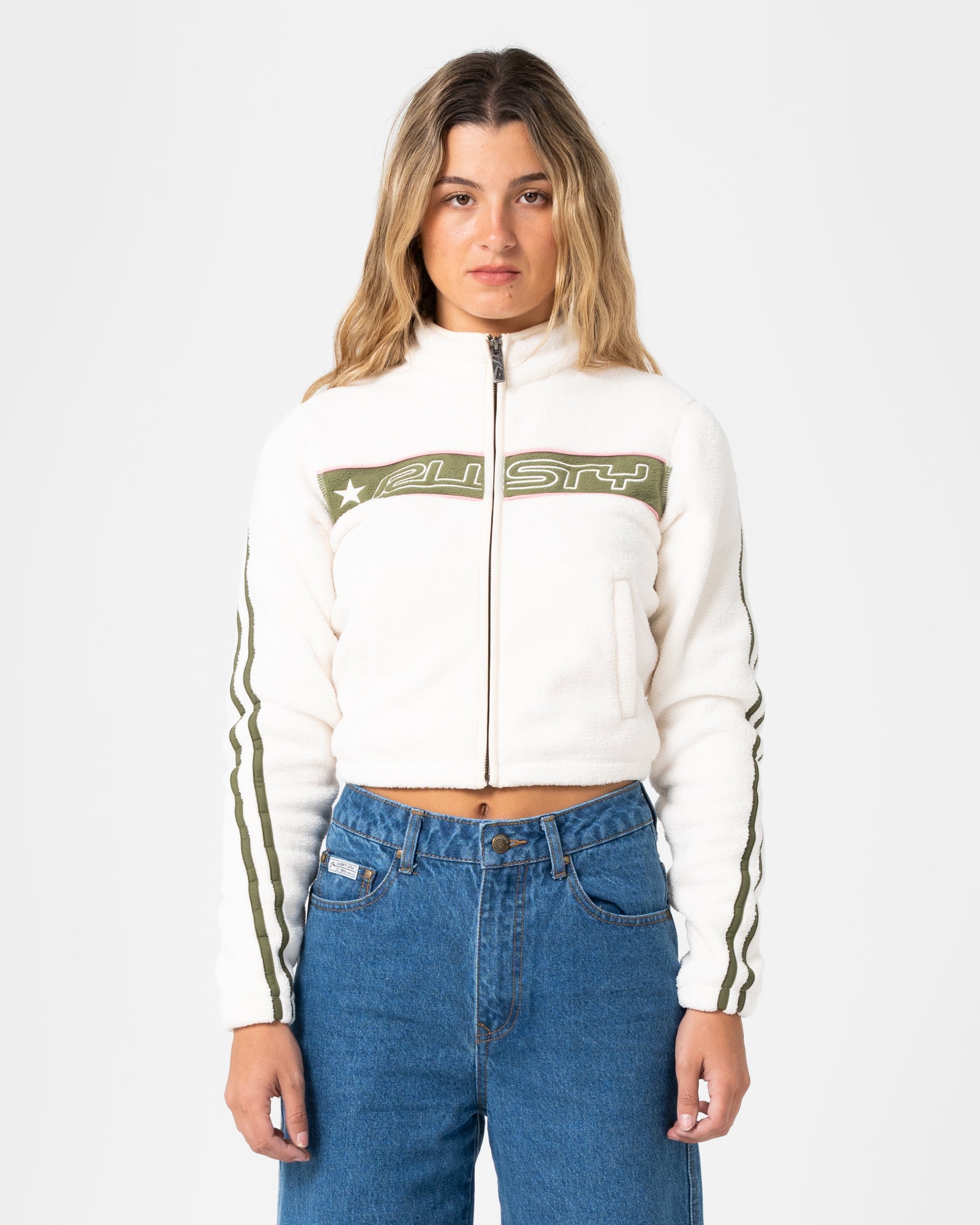 Freeway Crop Zip Through Polar Fleece