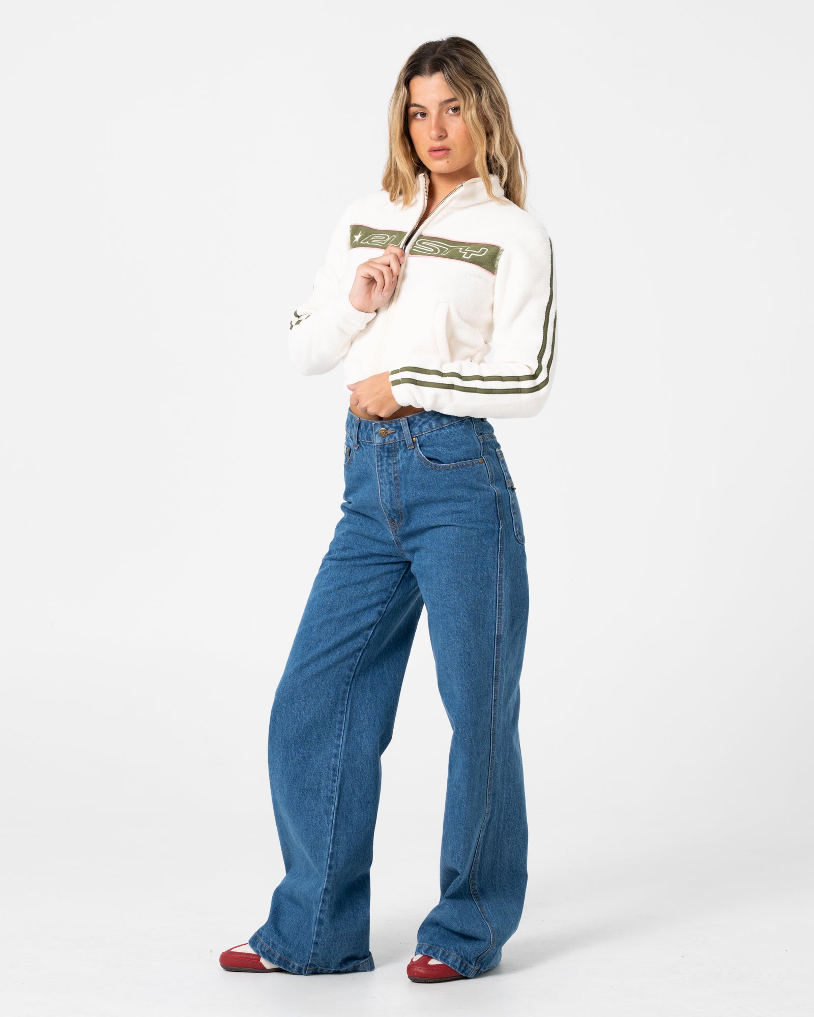 Freeway Crop Zip Through Polar Fleece