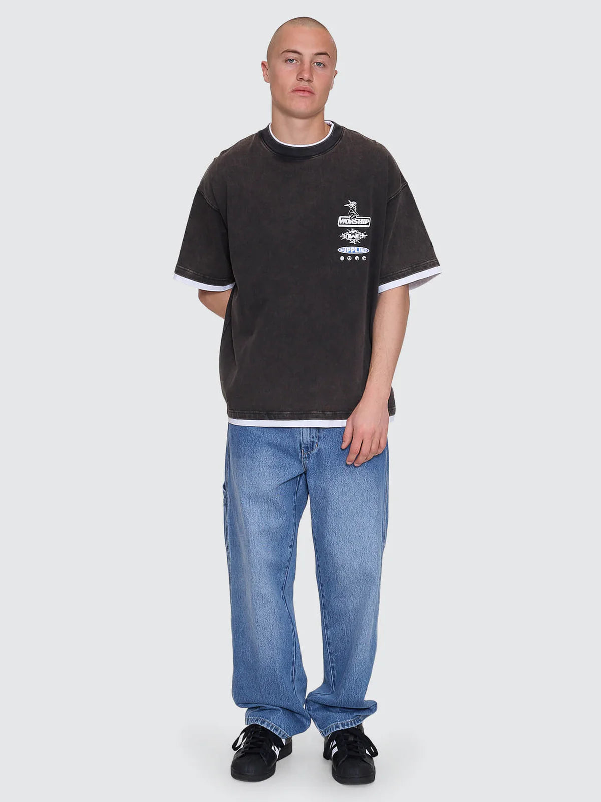 Is This It Box Fit Cropped Layer Tee