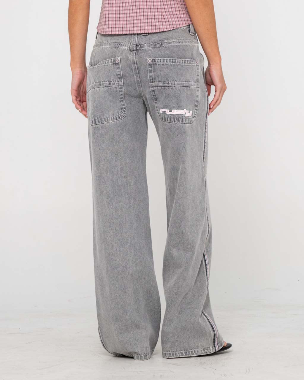 Flip Mommy Low Rise Wide Leg Jean
