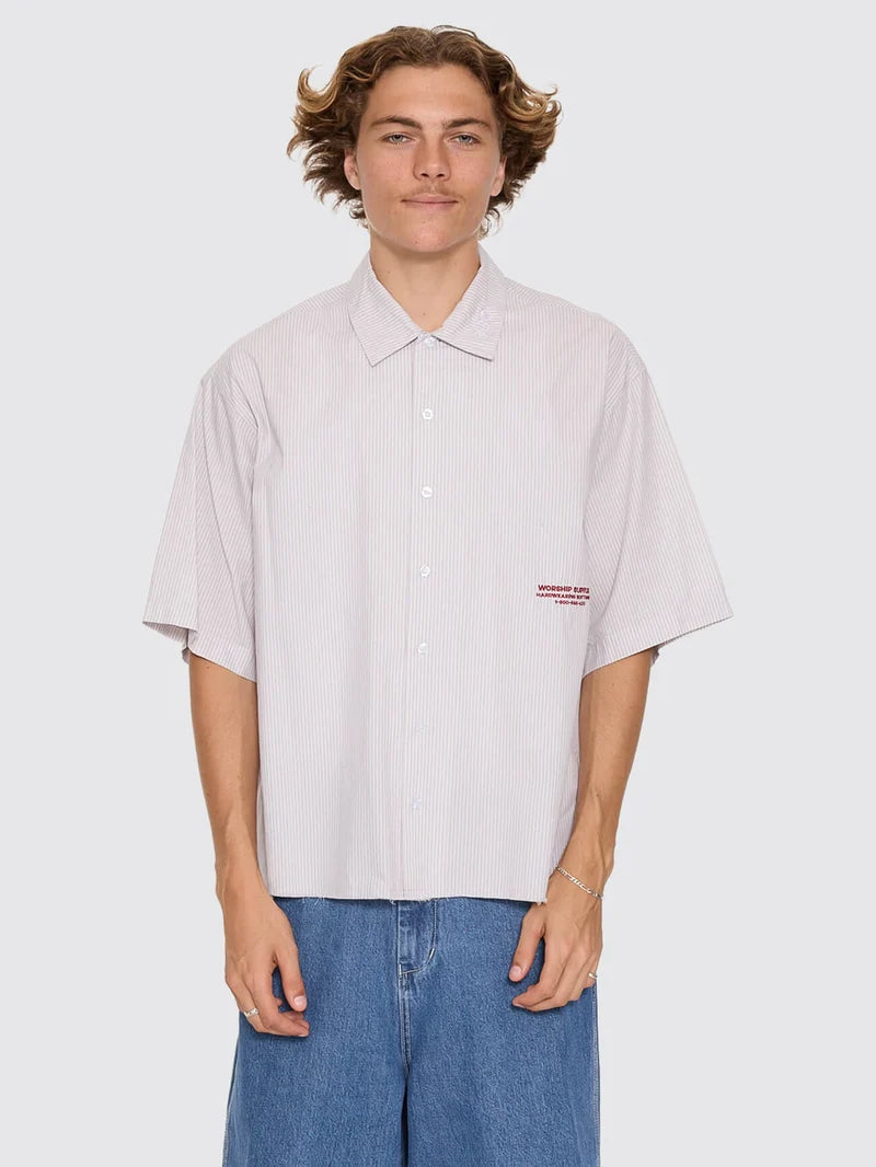 Data Point Box Crop Short Sleeve Shirt