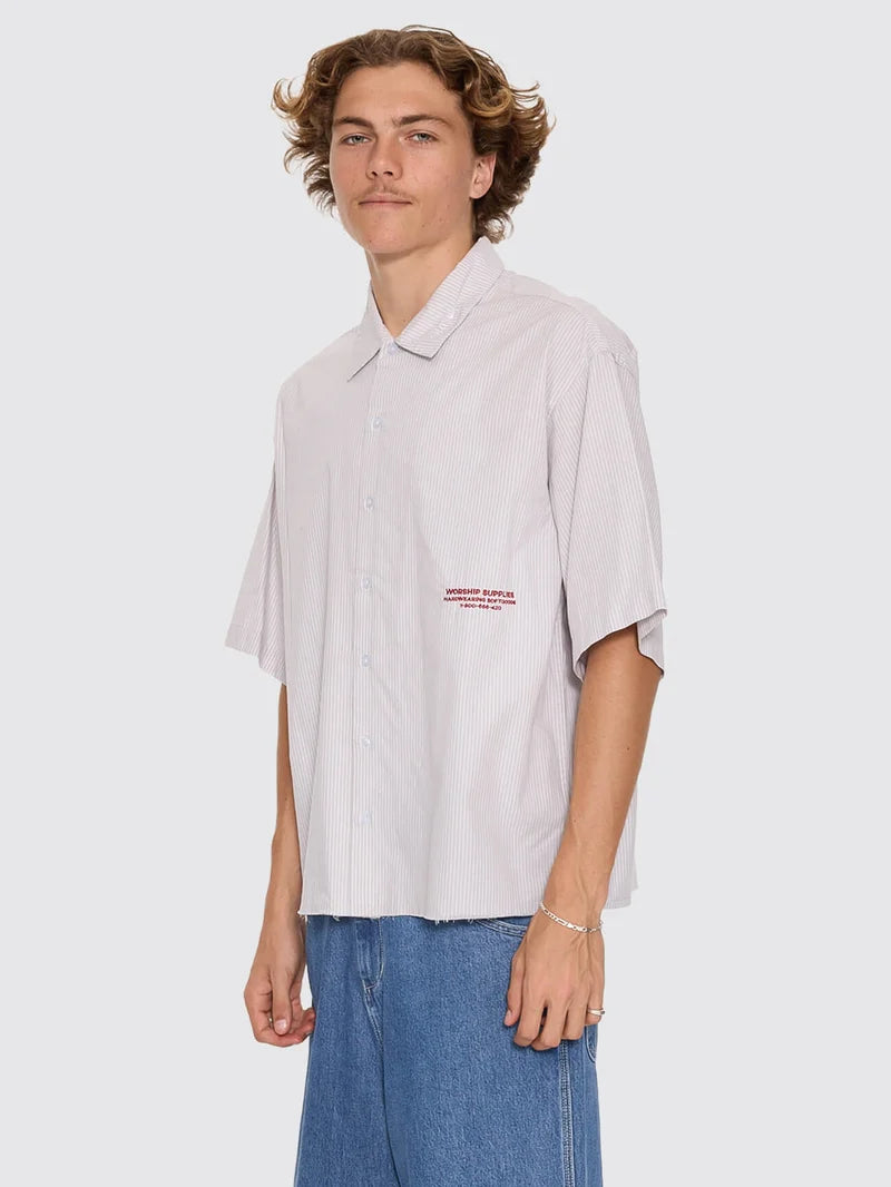 Data Point Box Crop Short Sleeve Shirt