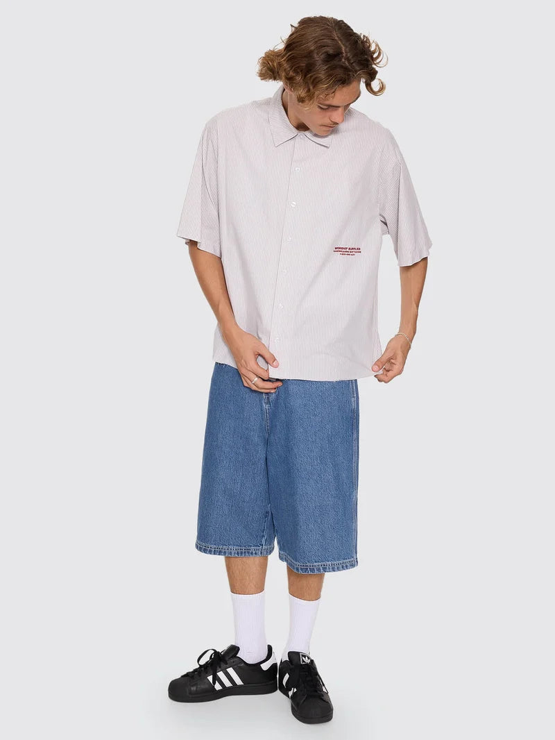 Data Point Box Crop Short Sleeve Shirt