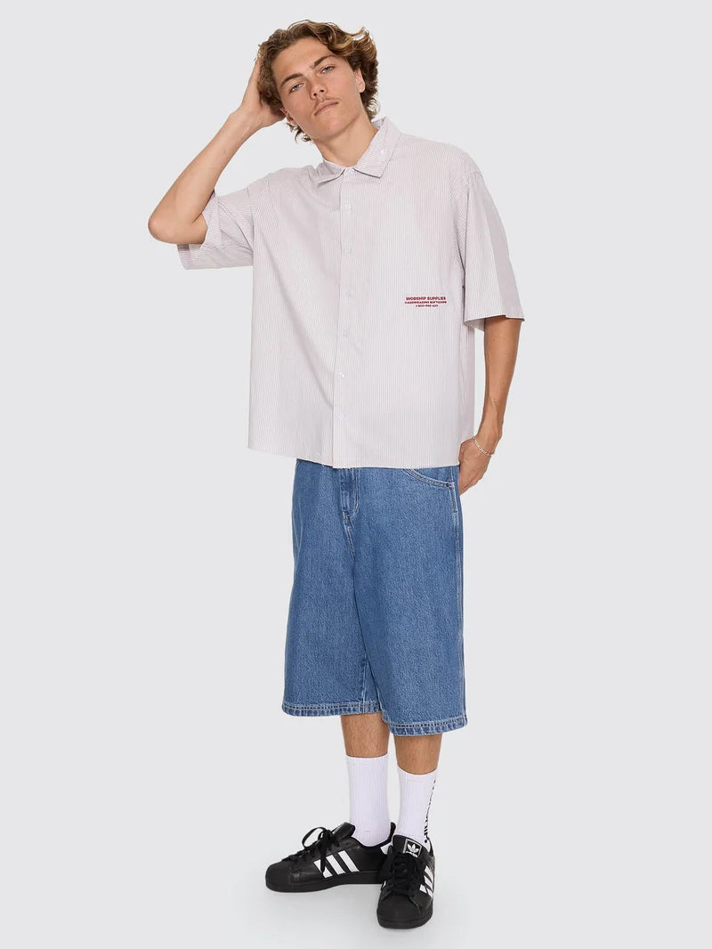 Data Point Box Crop Short Sleeve Shirt