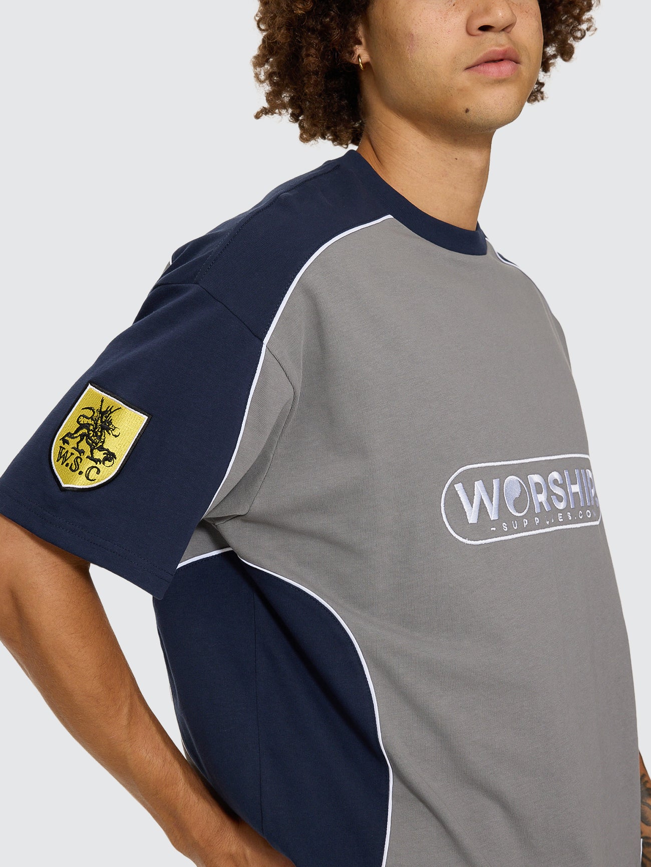 Sideline Over Sized Panel Tee