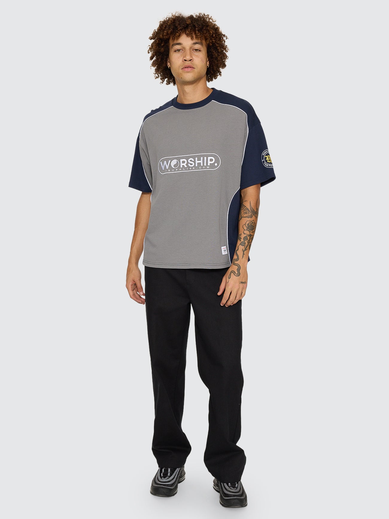 Sideline Over Sized Panel Tee
