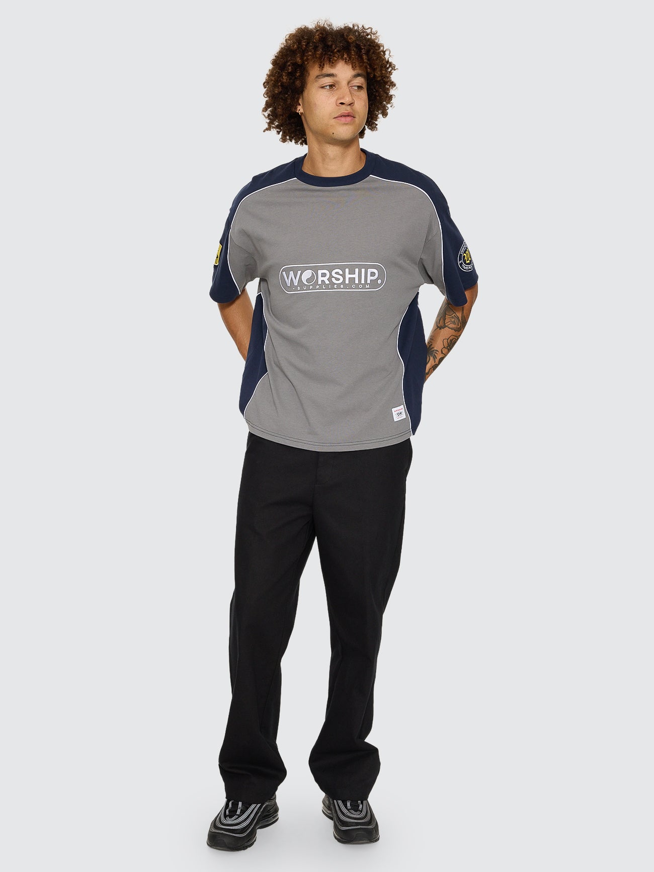 Sideline Over Sized Panel Tee