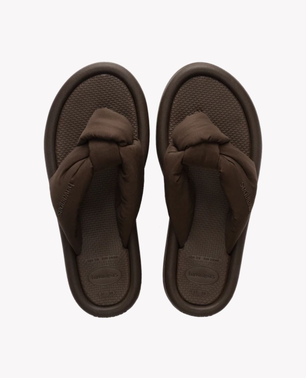 Over Puffed Flip Flops