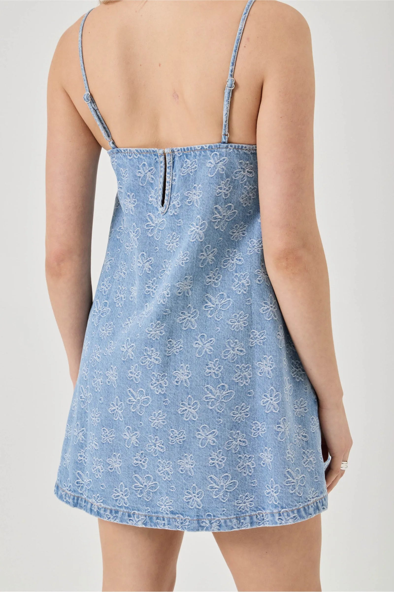 Indigo Flowers Cami Dress