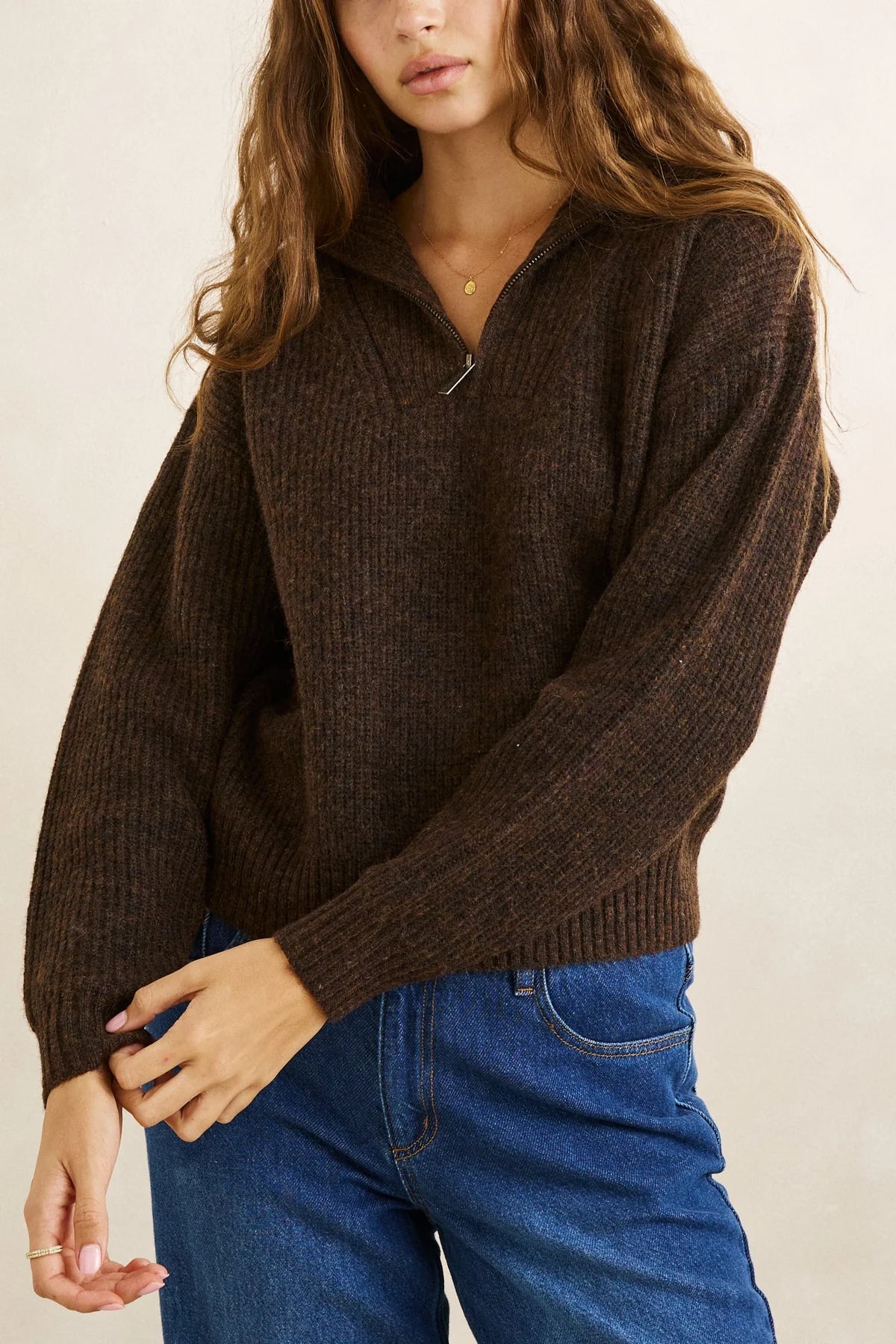 Quinn Zip Knit