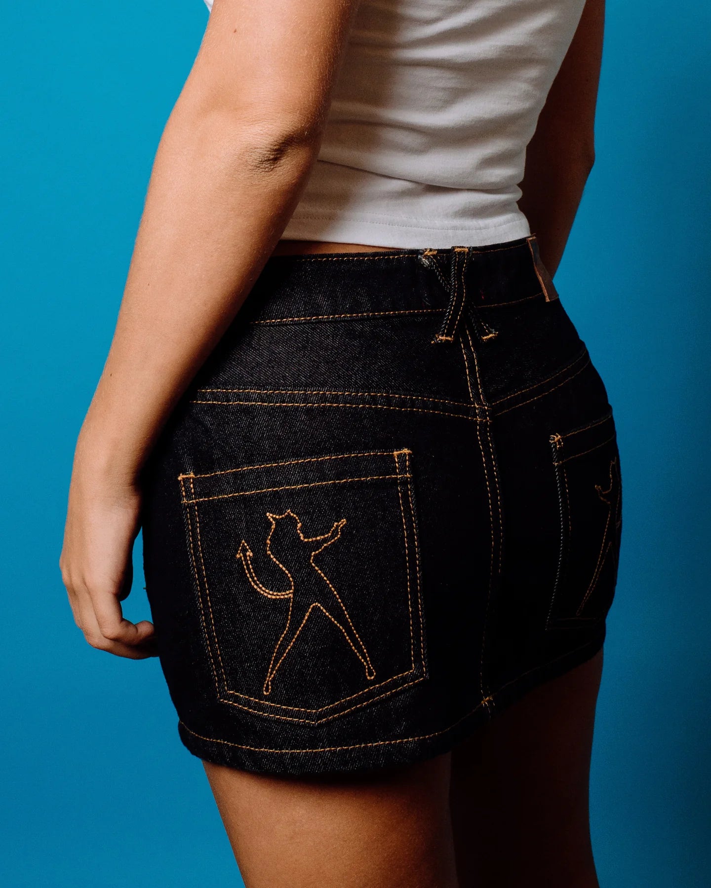 Ripper Raw Low Rise Denim Micro