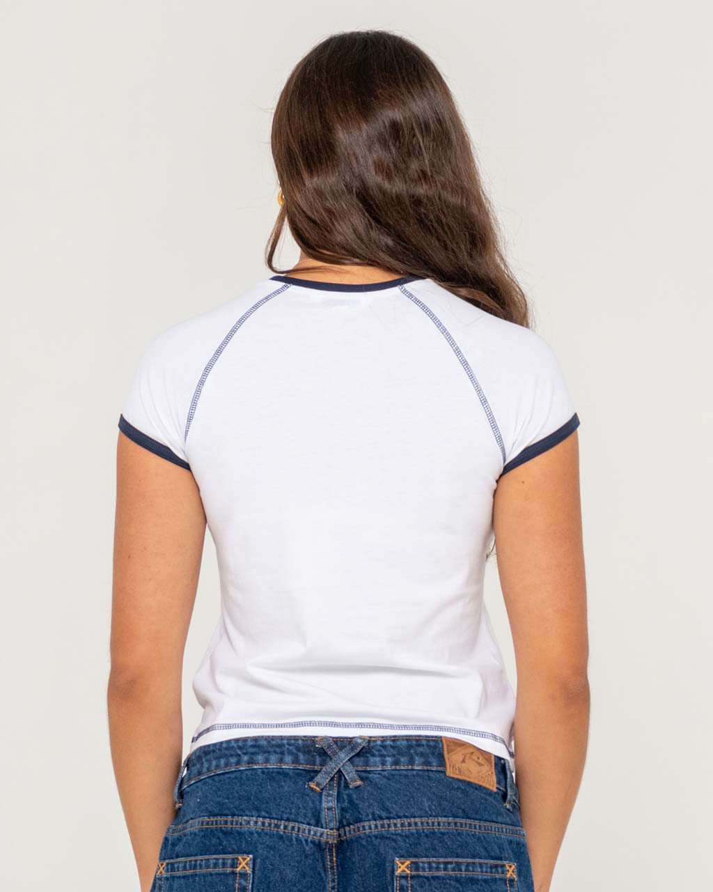 Delphie Devil Ringer Mini Tee