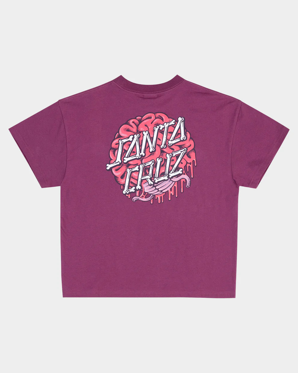 Brain Dot Centre Boys T-shirt Maroon