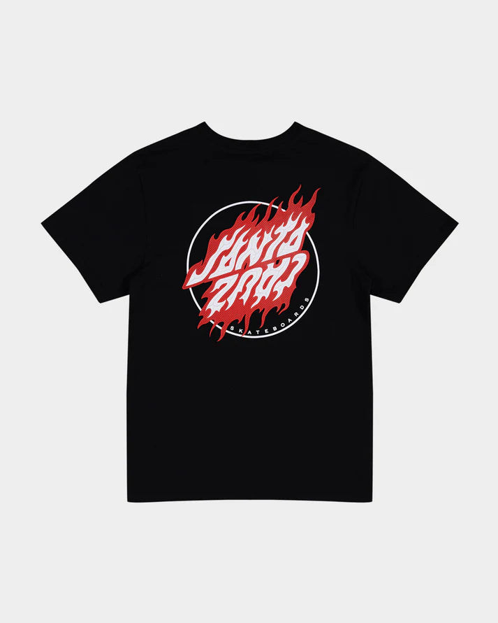 Flame Dot Upside Down Ss Tee