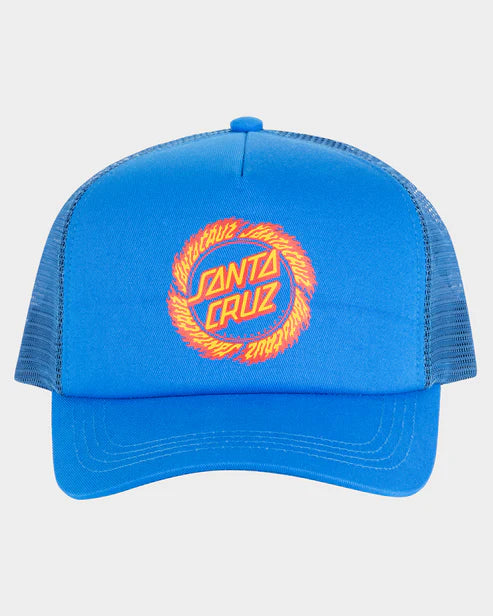 Boys Flame Ringed Dot Trucker Cap