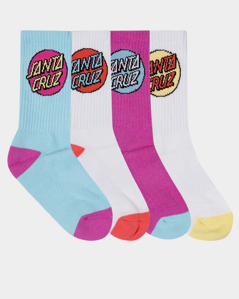 Other Dot Girls Crew Socks 4 Pack