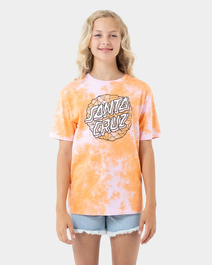 Girls Facet Dot Hollow Front Tee
