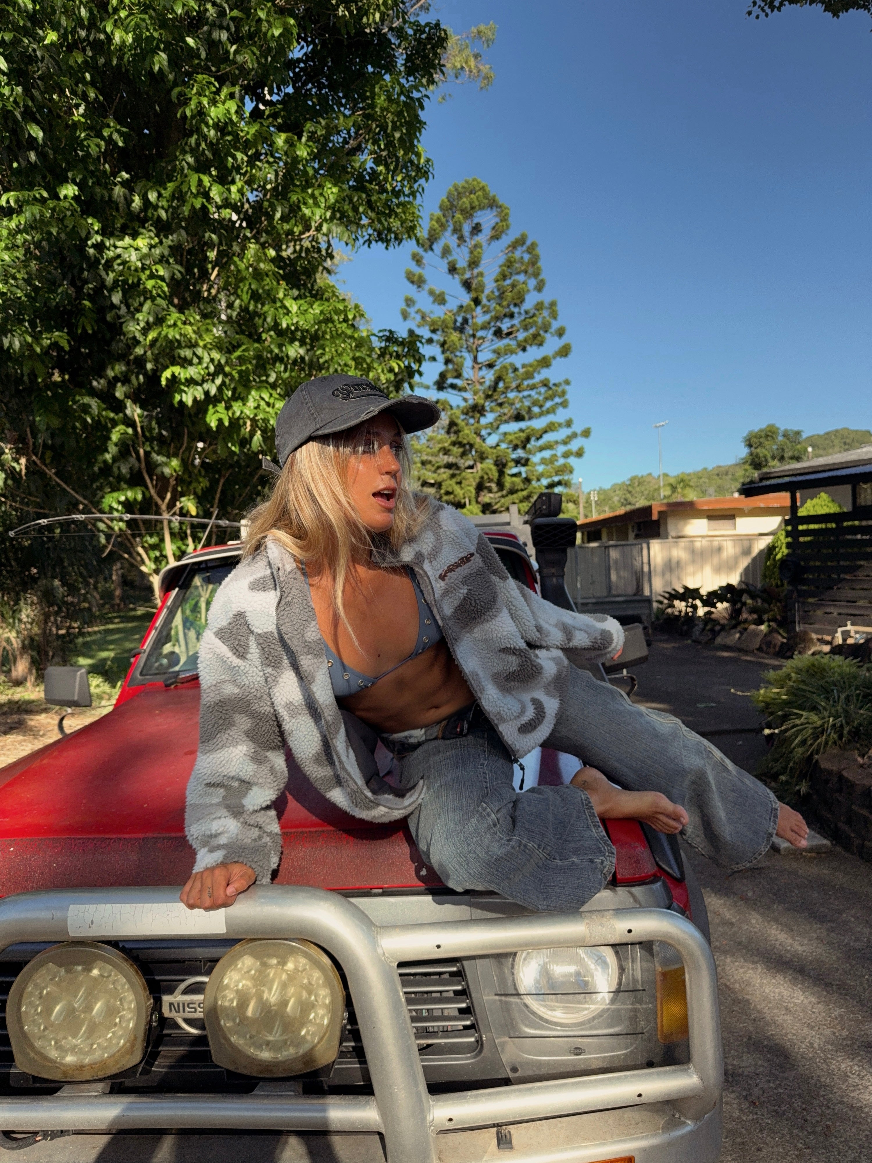 Crunk Camo Zip Thru Sherpa Fleece