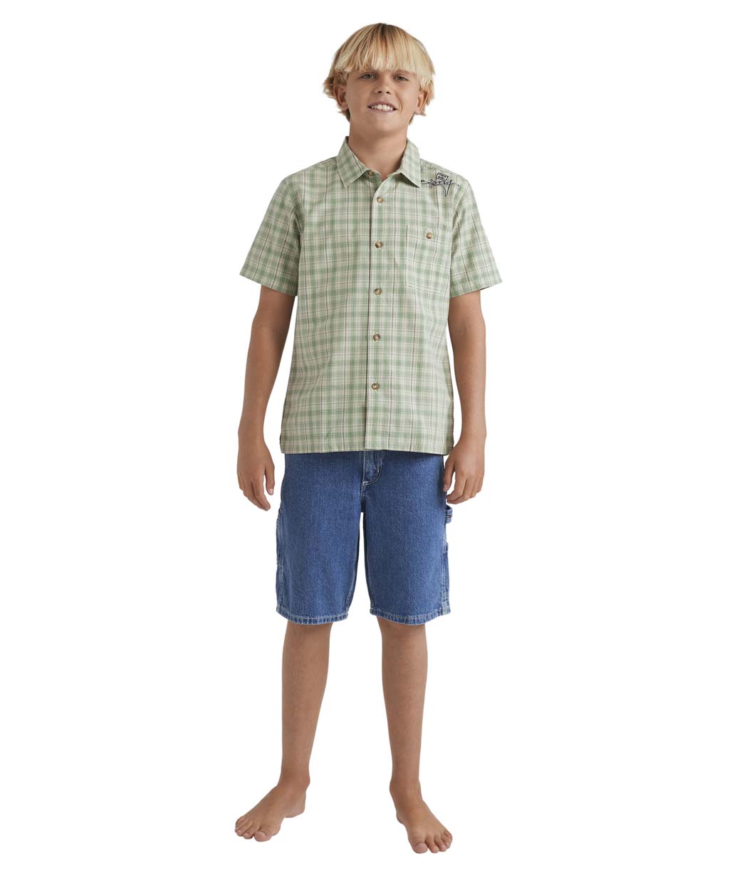 Boys Mogul Check Short Sleeve Shirt