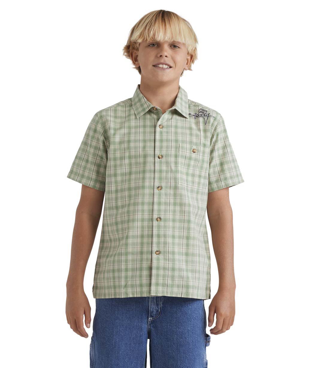 Boys Mogul Check Short Sleeve Shirt