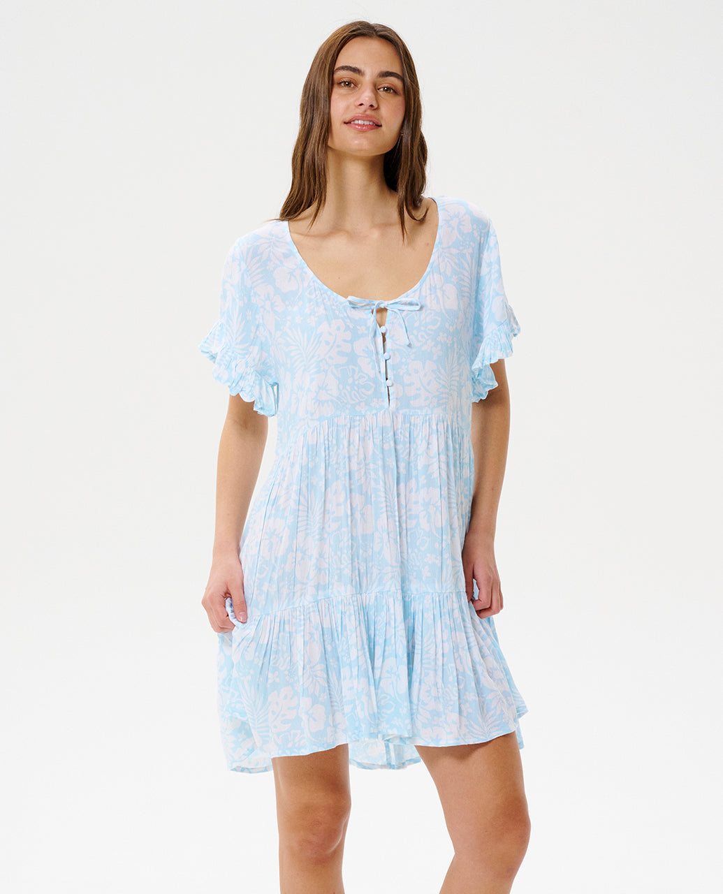 Off Tropis Tiered Dress