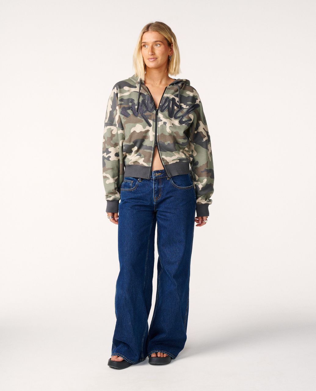 Camo Drop Shoulder Hood
