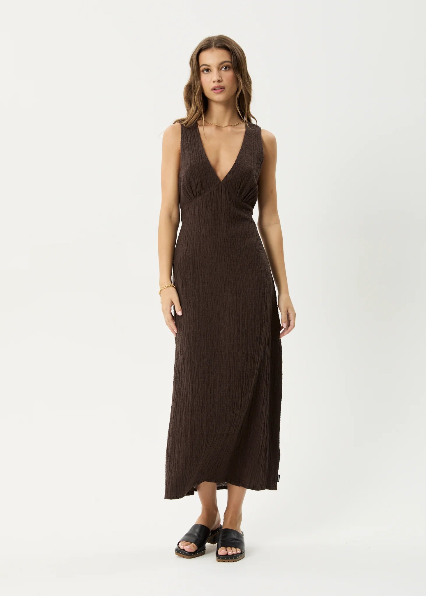 Focus Seersucker Maxi Dress