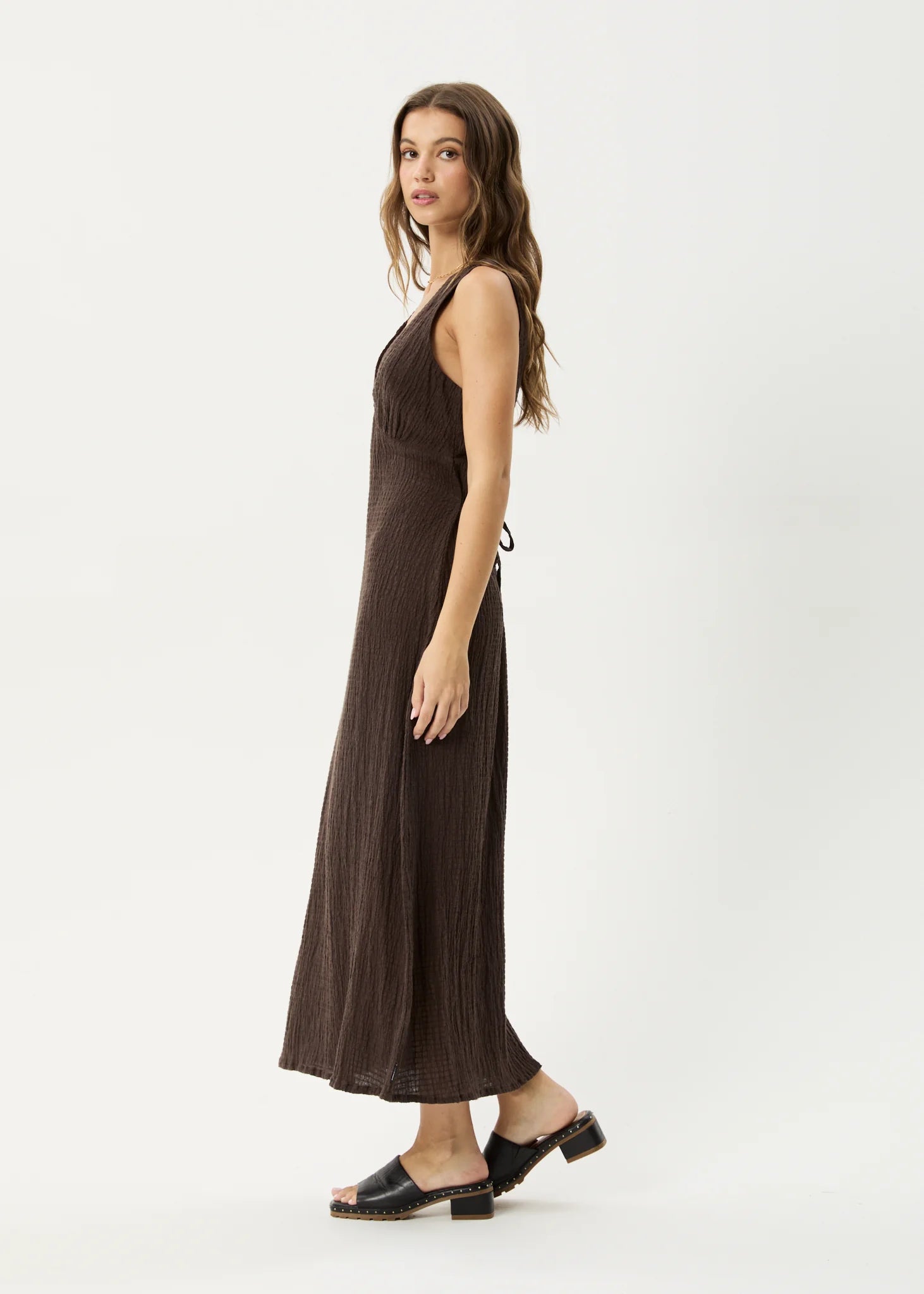 Focus Seersucker Maxi Dress