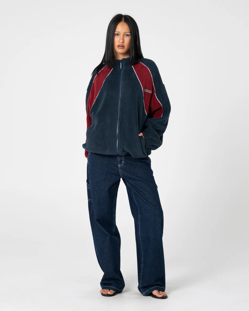 Two Tides Zip Through Sherpa Fleece