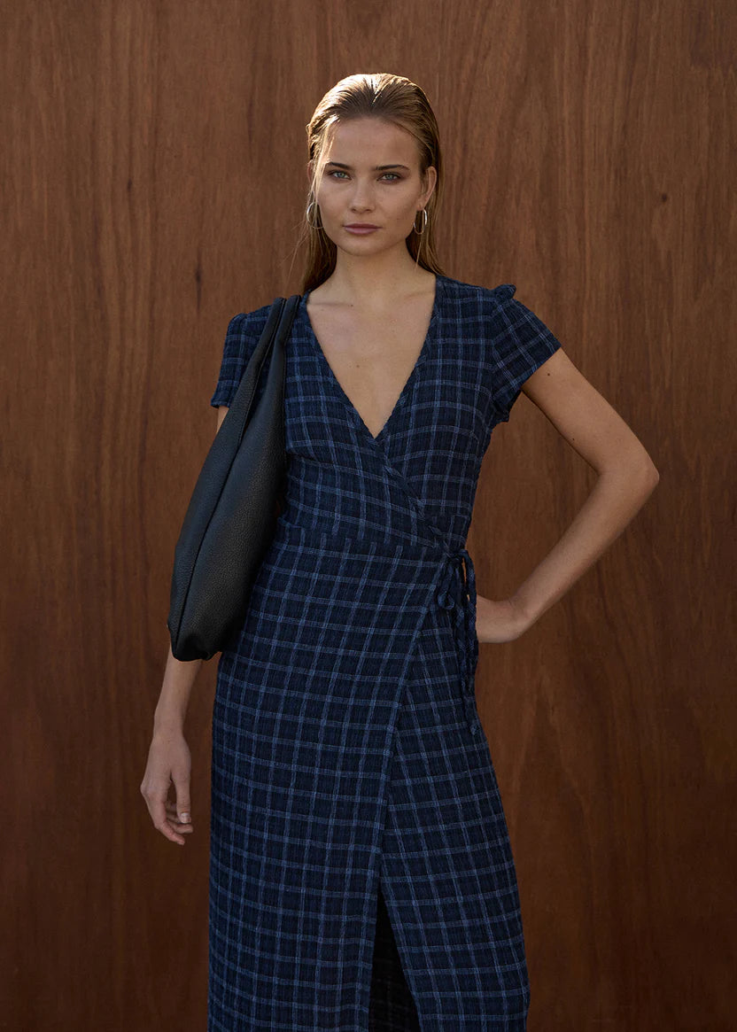 Felicity Seersucker Maxi Dress