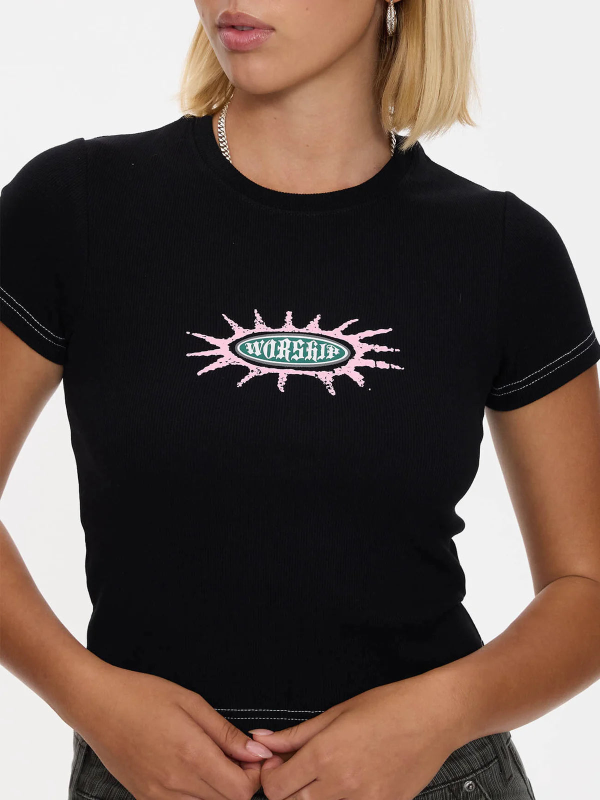 Logo Feve Slim Fit Tee