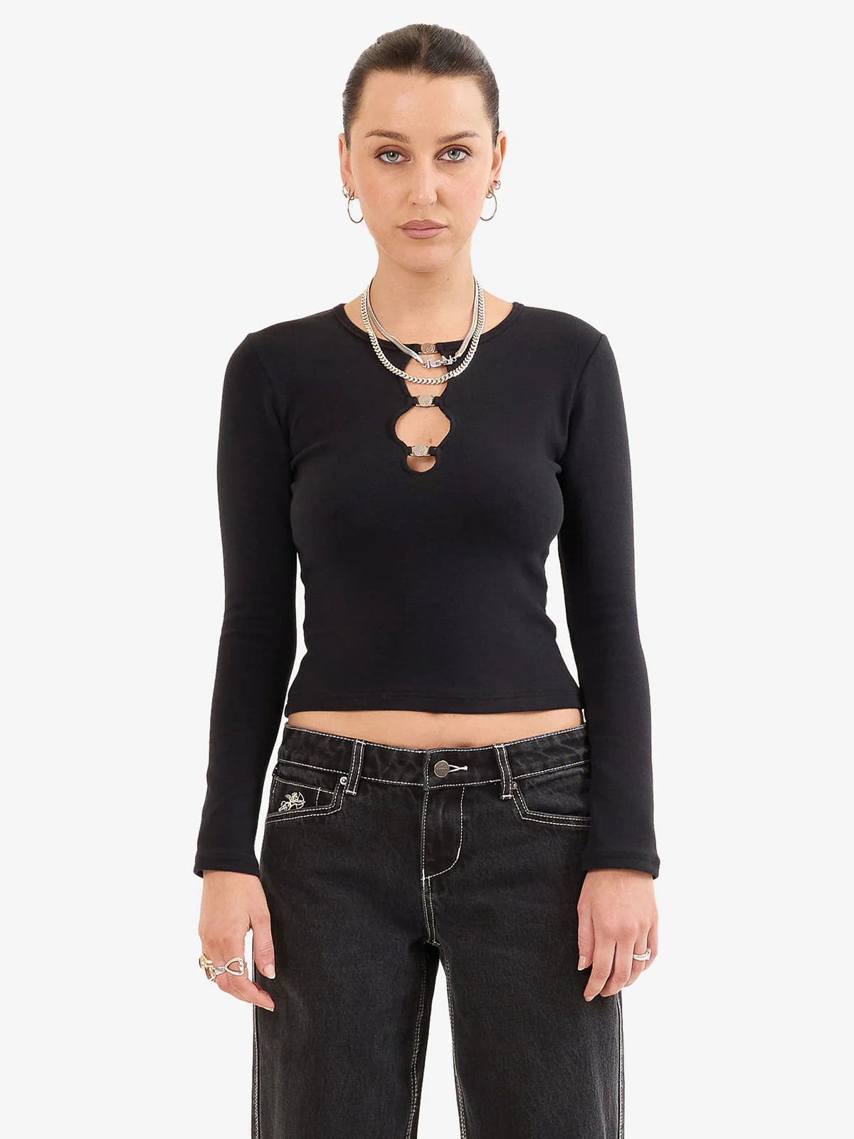 Entice Slim Fit Long Sleeve Top