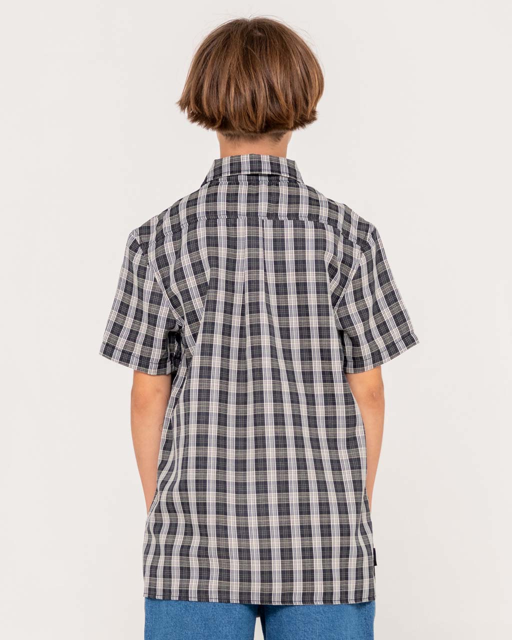 Boys Datsun Check Short Sleeve Shirt