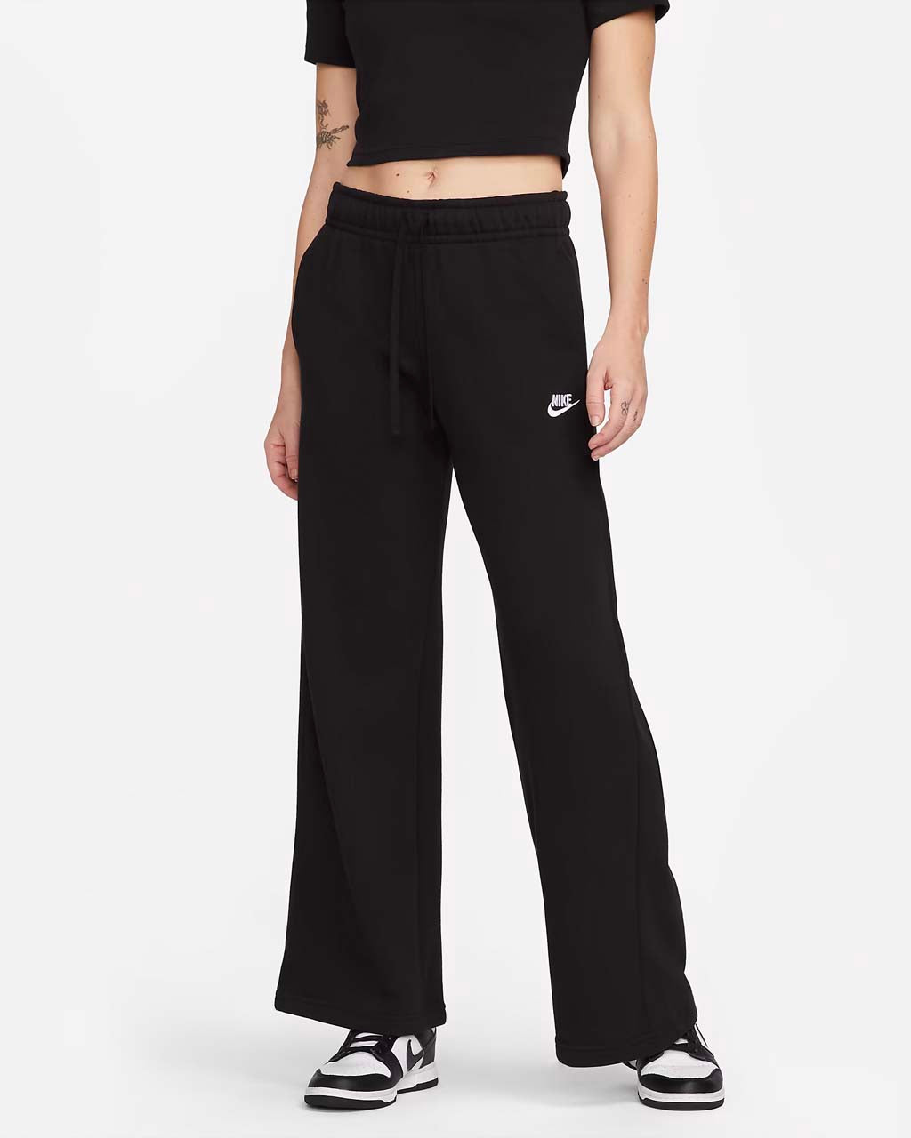 Nike Fleece Mid Rise Wide Leg Sweatpants