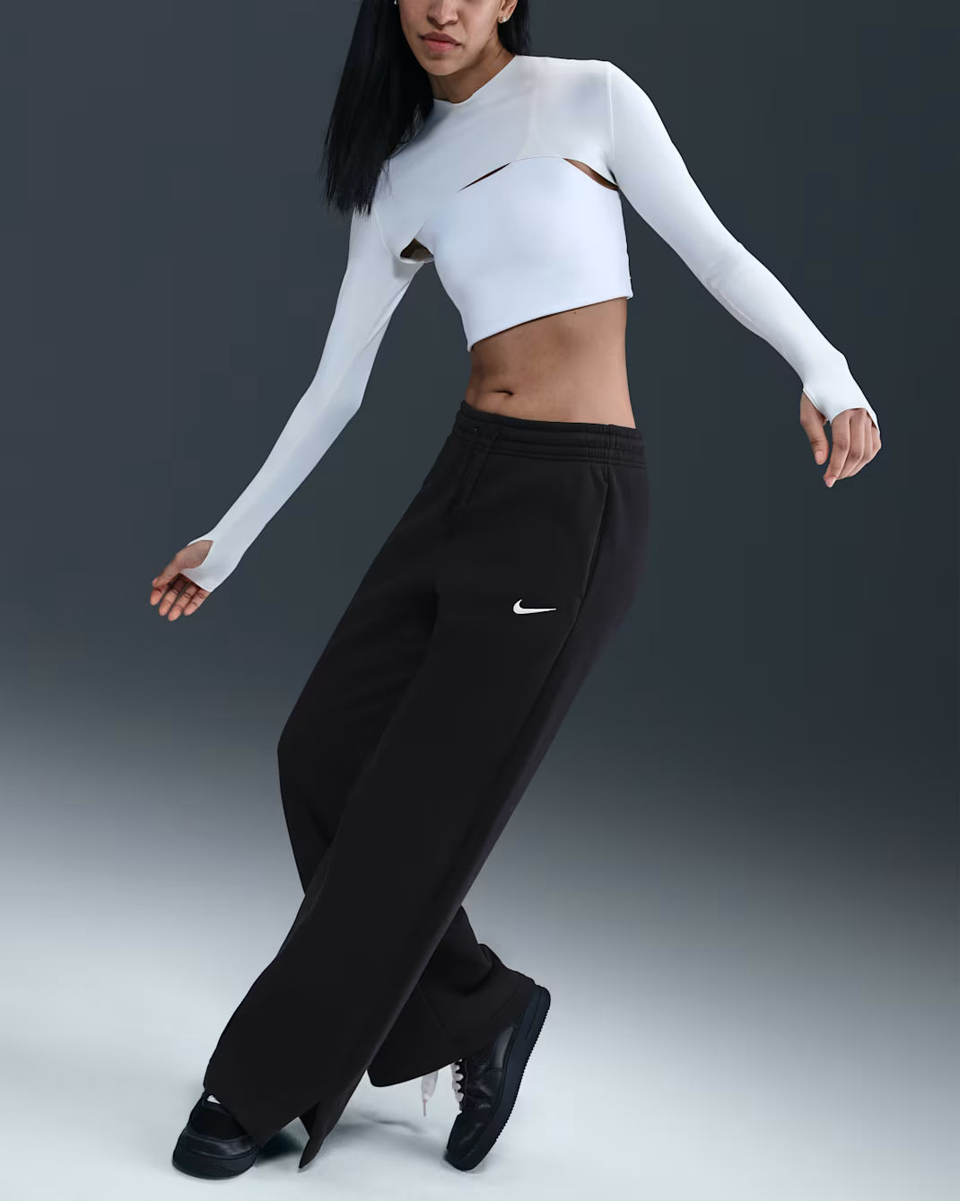 Nike Sportswear Phoenix Fleece Women's High-Waisted Wide-Leg Trousers
