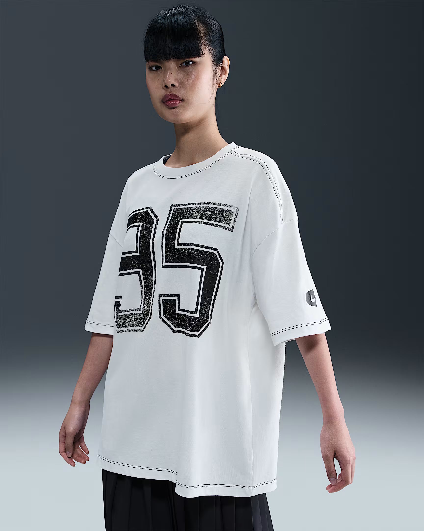 W Nike Sportswear Street Short Sleeve Oversized Tee