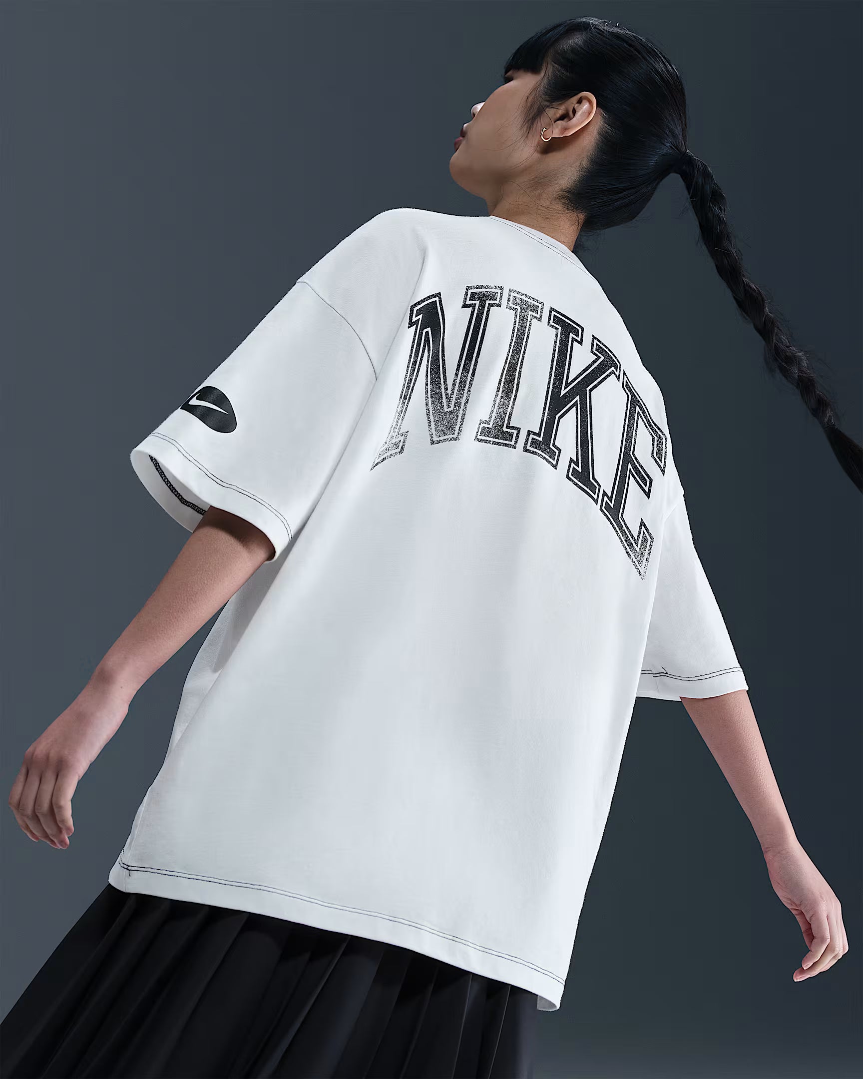 W Nike Sportswear Street Short Sleeve Oversized Tee