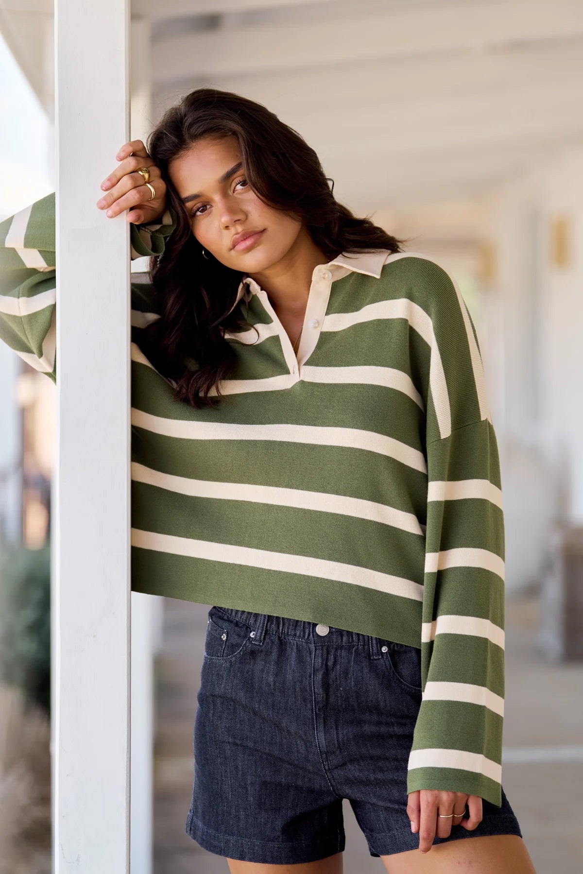 Rugby Polo Knit Sweater