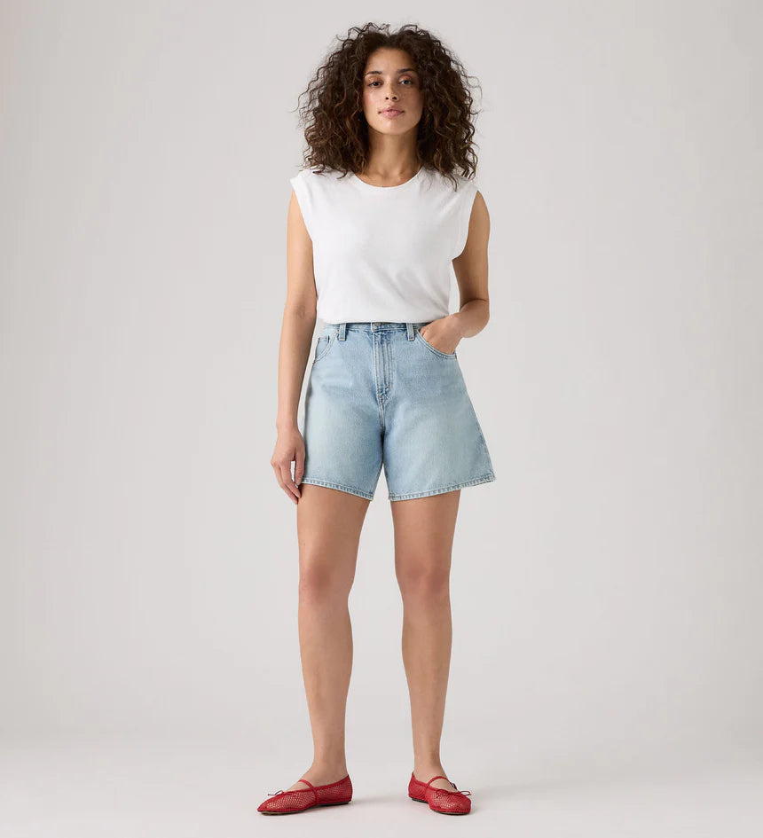High Rise Baggy Shorts