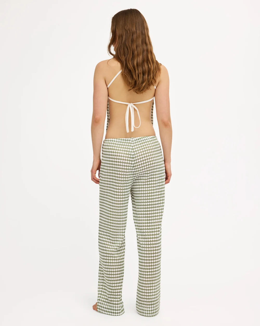 Diamond Crochet Holiday Knit Pants