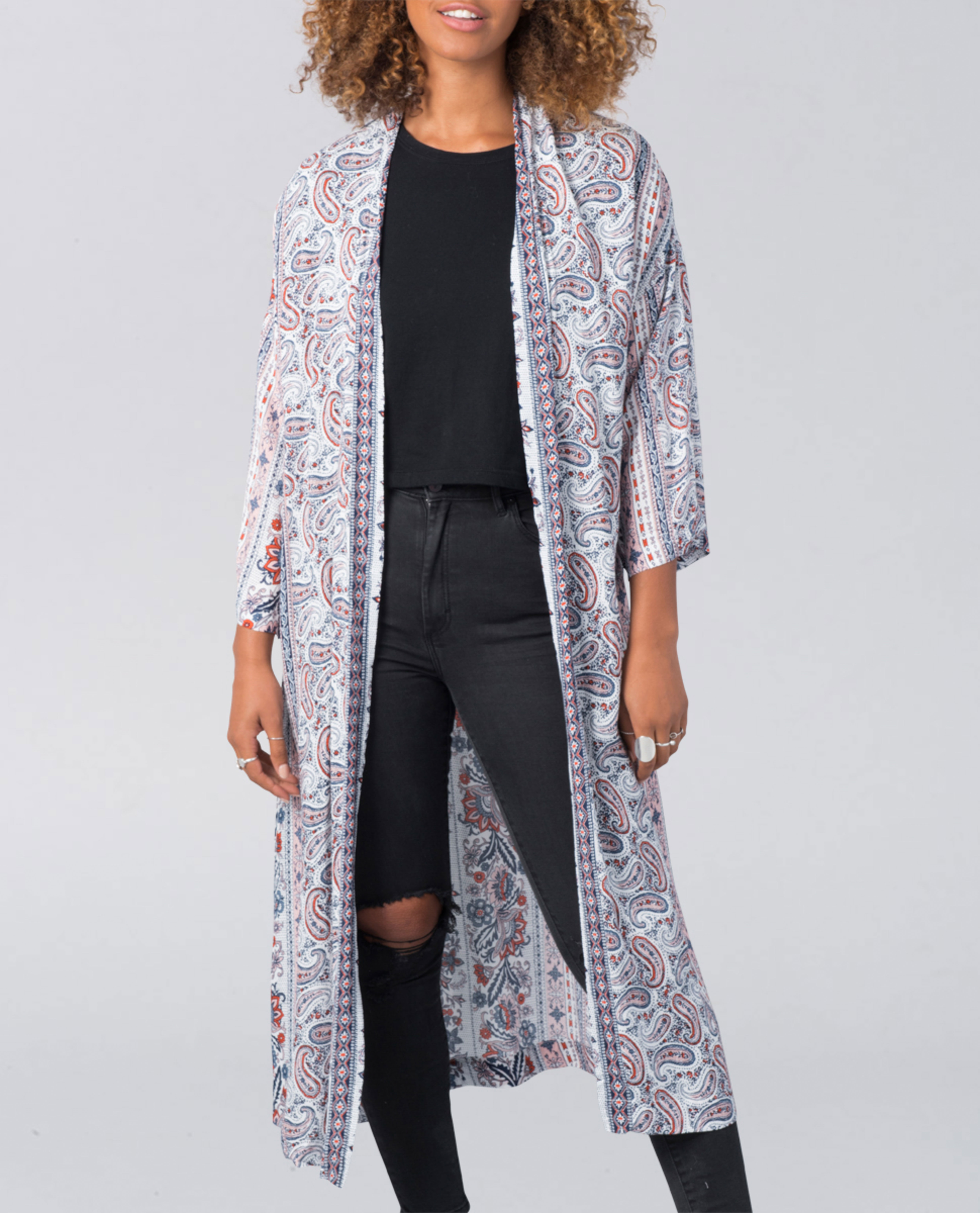 All About Eve Paisley Longline Kimono | Ozmosis | Tops & T-Shirts