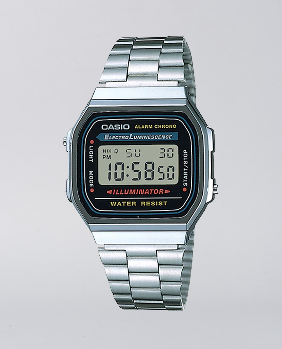 Casio Watches Casio Vintage Digital Stainless Steel Silver Watch