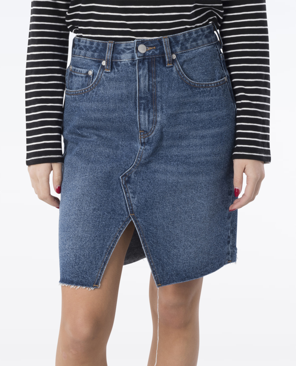 Jesse's Denim Split Front Skirt | Ozmosis | Skirts