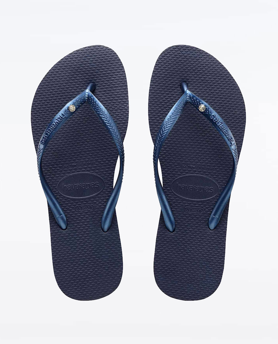 Havaianas Slim Crystal Navy Blue Thongs Ozmosis Sandals And Thongs 