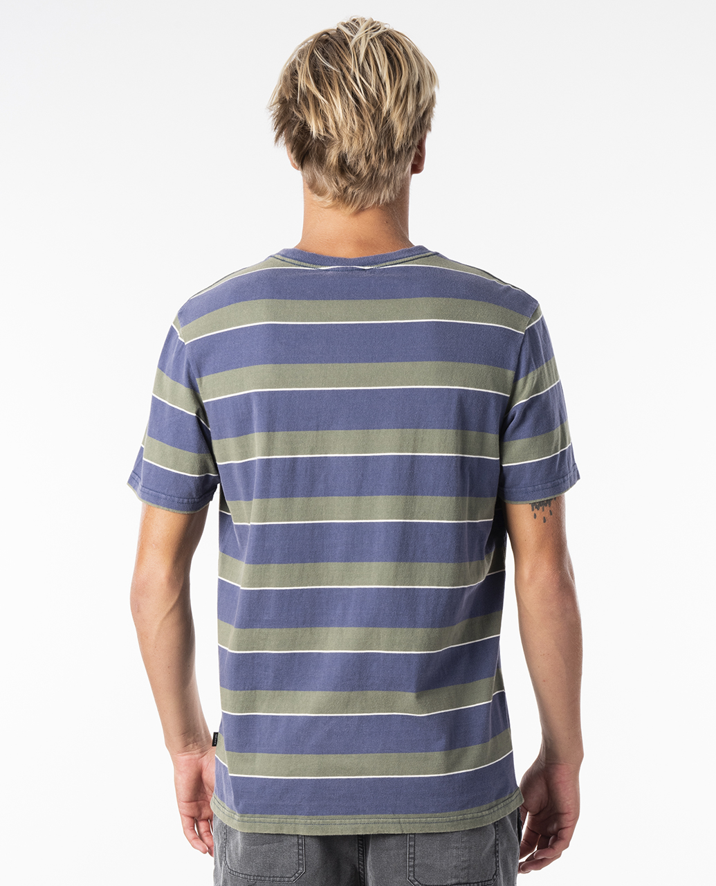 Rip Curl Scorched Stripe Tee Ozmosis T Shirts And Polos