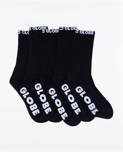 Boys Blackout Socks Size 2-8 5PK