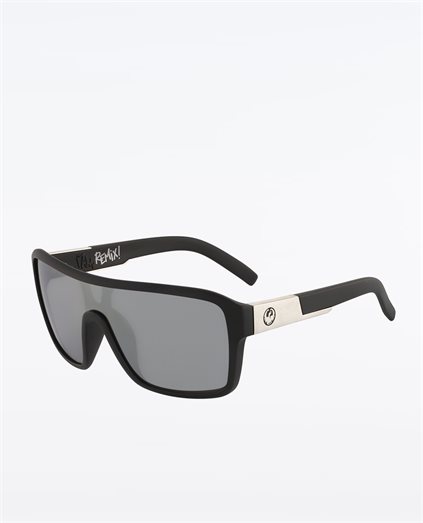 Remix Matte Black Silver Sunglasses