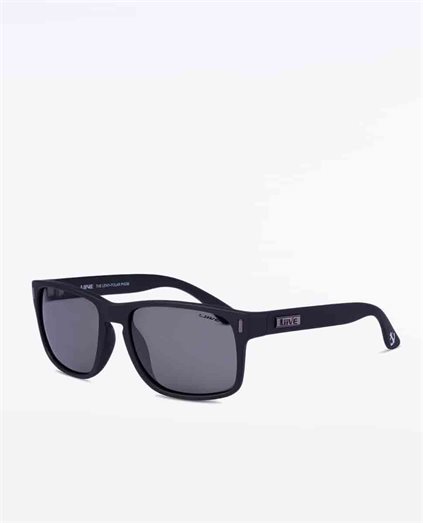 The Lewy Polarised Matte Black Sunglasses
