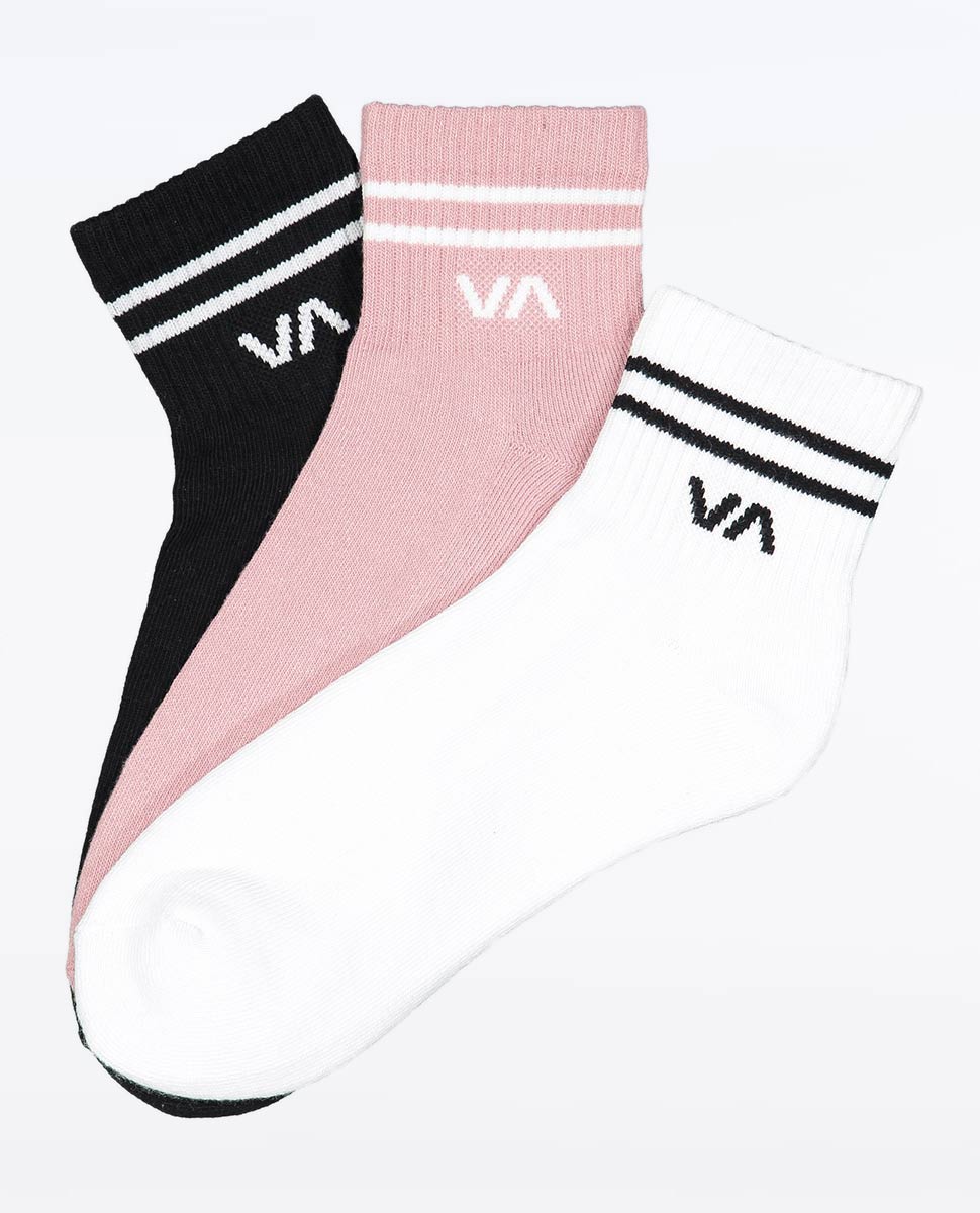 RVCA VA Mini Crew Sock 3Pk Multi | Ozmosis | Socks
