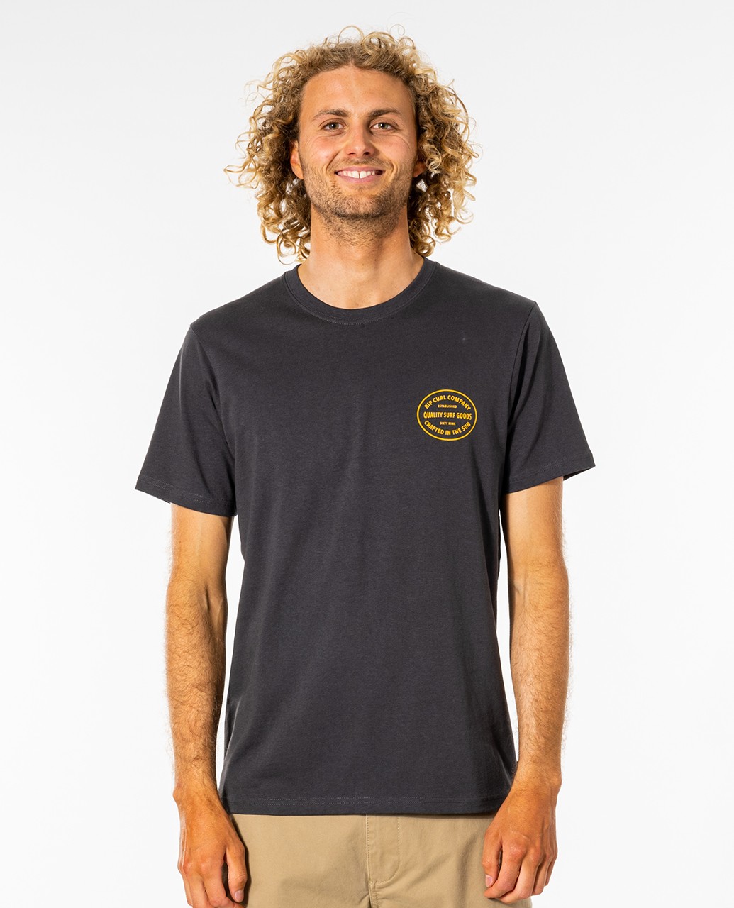 Rip Curl Trade Mark Tee - Mustard | Ozmosis | T-Shirts & Polos